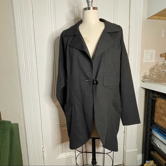 CAbi Gray Lisbon Topper Ponte Jacket size small - Picture 12 of 14